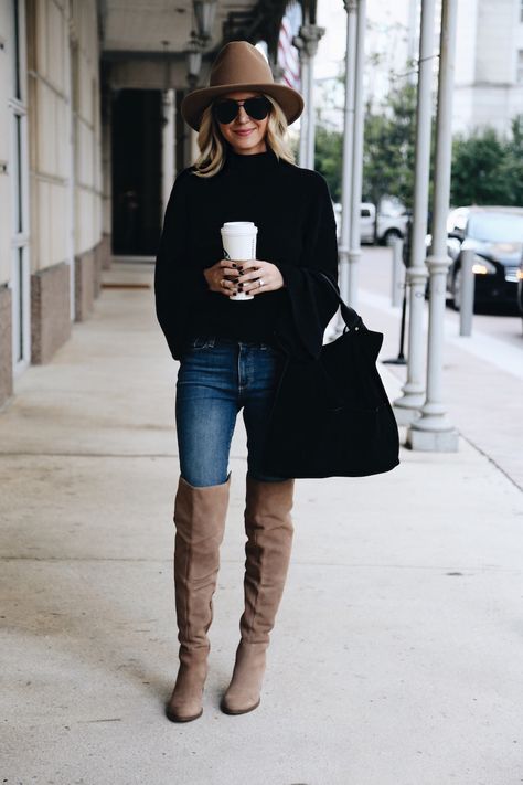 Tan Boots Outfit, Suede Boots Outfit, Tall Boots Outfit, Winter Mode Outfits, Over The Knee Boot Outfit, Fall Boots Outfit, Winter Boots Outfits, Knee Boots Outfit, Tan Boots