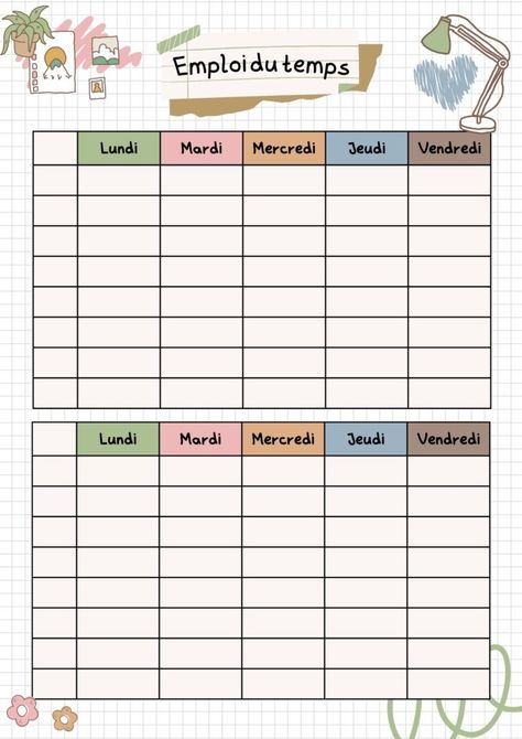 School To Do List Printable, Planning Aesthetic, Planning List, Planner Cleaning, French Education, Effective Study Tips, College Organization, Cleaning Guide, Agenda Planner