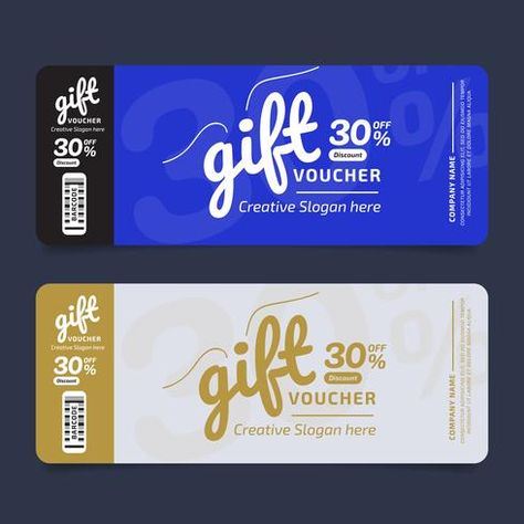 Gift Voucher Premium Design Voucher, Coupon template Golden, Design concept for gift coupon Gift Card Packaging Design, Gift Vouchers Design, Discount Coupon Design Ideas, Coupon Card Design, Christmas Voucher Design, Gift Card Design Voucher, Gift Coupon Design, Gift Card Graphic Design, Vouchers Design