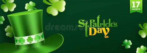 Website header or banner design, illustration of leprechaun hat with clover leav , #AFFILIATE, #banner, #design, #Website, #header, #illustration #ad 1280x700px Banner, Banner Design Website, Header Illustration, Clover Leaves, Leprechaun Hat, Leprechaun Hats, Website Header, Concept Illustration, Header Banner