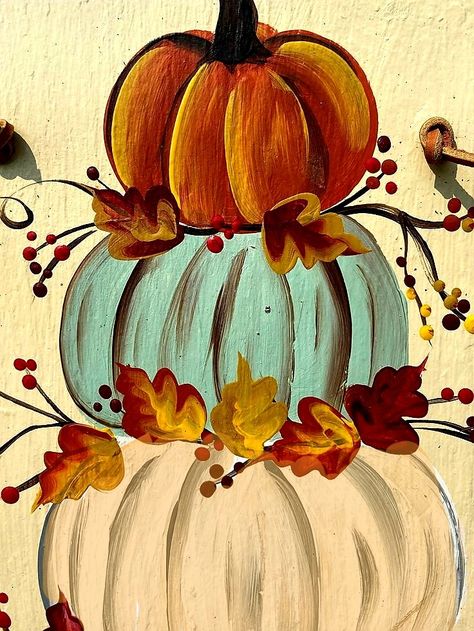 Pumpkin Canvas Painting, Pumpkin Wall, Fall Canvas Painting, Pumpkin Canvas, Painted Slate, Fall Canvas, Paint Inspiration, Fall Sign, Holiday Painting