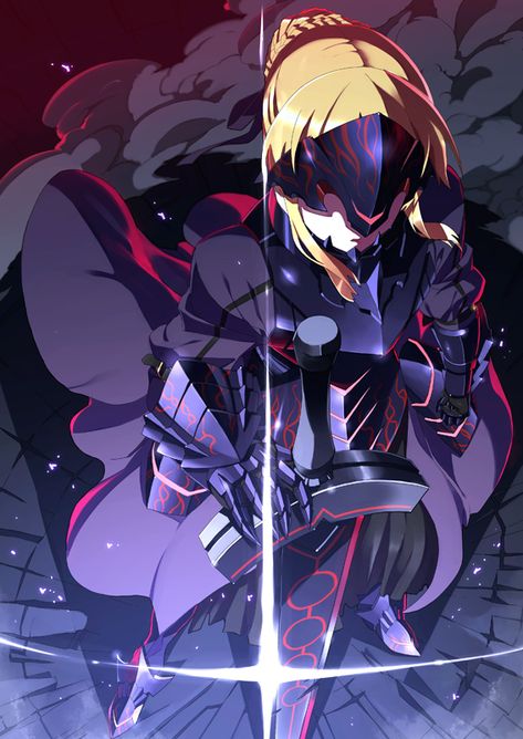 Artist: Is II | Fate/Stay Night | Saber Alter Arturia Pendragon, Fate Stay Night Series, Fate Stay Night Anime, Pahlawan Super, Wallpaper Animes, Fate Anime Series, Anime Warrior, Fate Zero, Stay Night