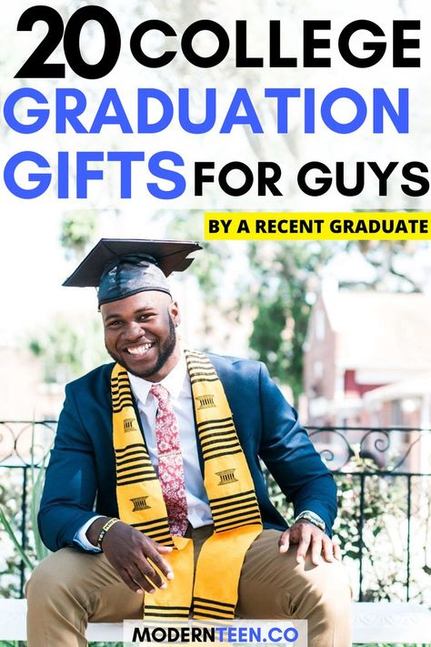 These 20 college graduation gifts for guys are awesome for your son, brother, or boyfriend. There are so many unique gift ideas that will fit your budget #collegegraduationgifts #graduationgifts #giftsforguys #gradgifts #graduationgiftsforson College Graduation Gifts For Guys, Teen Tips, Boyfriend Graduation Gift, Graduation Gifts For Guys, College Grad Gifts, Finish College, College Resources, Gifts For Guys, Sons Graduation