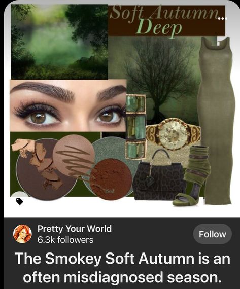 Smoky Soft Autumn, Gray Streaks, Deep Autumn Color Palette, Soft Autumn Color Palette, Deep Autumn, Soft Autumn, Fall Color Palette, Warm Autumn, Beautiful Eyes