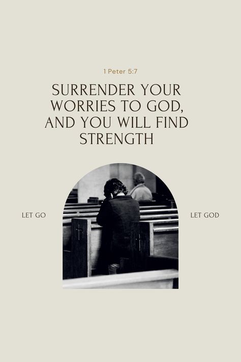 Surrender All Your Worries To God, Surrender Quotes, Surrendering To God, Godly Reminders, Let Go Let God, God's Timing, Christian Illustration, Surrender To God, Year Goals