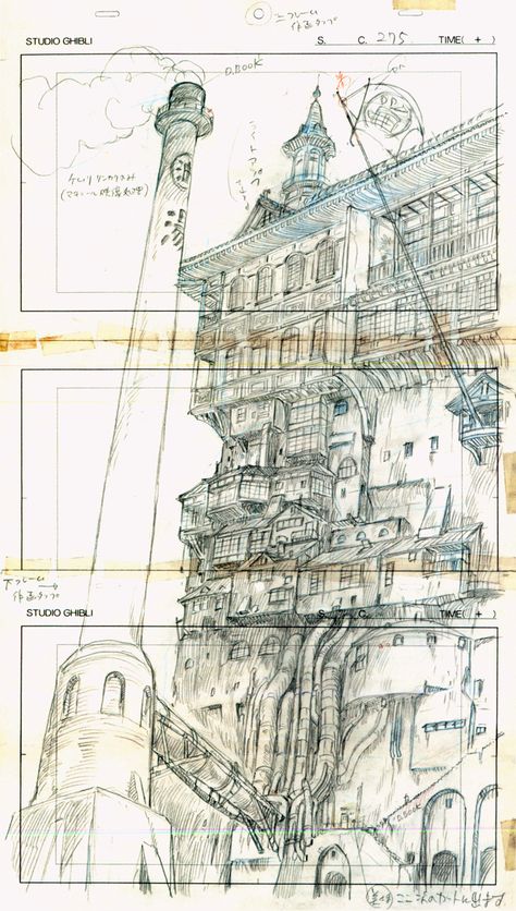 From Studio Ghibli Layout Designs Art Studio Ghibli, Hayao Miyazaki Art, Miyazaki Art, Animation Storyboard, Ghibli Artwork, Studio Ghibli Art, Naruto Shippūden, Ghibli Art, Ghibli Movies