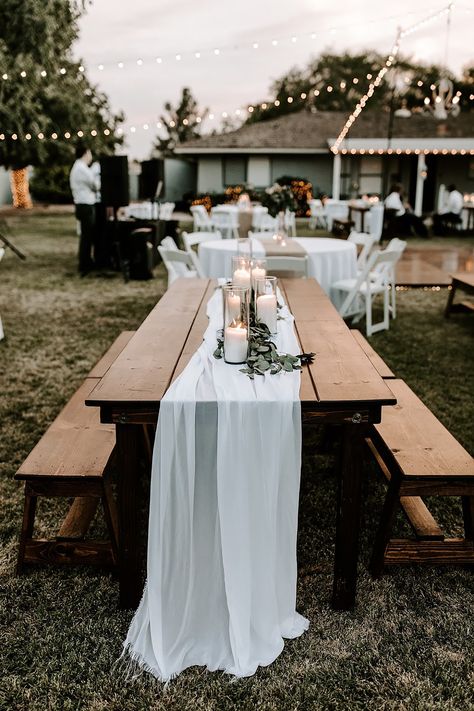 Lobola Decor, Picnic Table Wedding, Chill Wedding, Vegas Themed Wedding, Casual Wedding Decor, Rehearsal Dinner Planning, Table Rentals, Blue Wedding Decorations, Chair Rentals