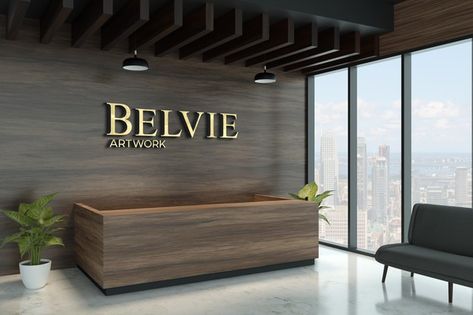 3d logo mockup on exotic wooden wall | Premium Psd #Freepik #psd #logo #mockup #office #presentation Expert Logo, Lobby Sign, Logo Mockups Psd, Office Logo, Outdoor Logos, Backlit Signs, Led Signage, Office Lobby, Logo Minimal