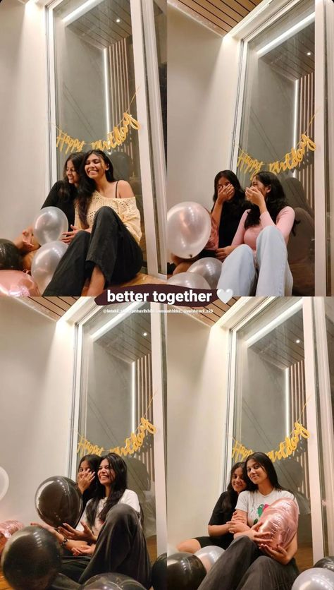 🫶🫶 Sister Story Instagram Ideas, Ig Story With Friends, Sister Ig Story, 4 Picture Layout Instagram, Duo Poses, Sisters Photoshoot Poses, Sister Poses, Bff Poses, Instagram Creative Ideas