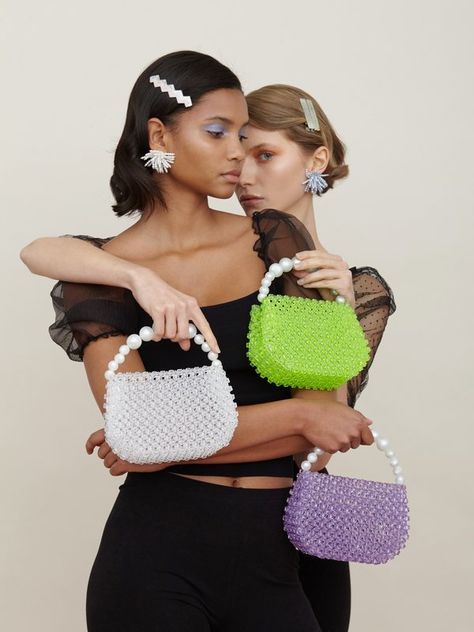 Clothing, Shoes & Jewelry Pearl Bag, Beaded Bag, Beaded Handbag, The James, Beaded Purses, Beaded Accessories, Mini Handbags, Purple Bags, Beaded Bags