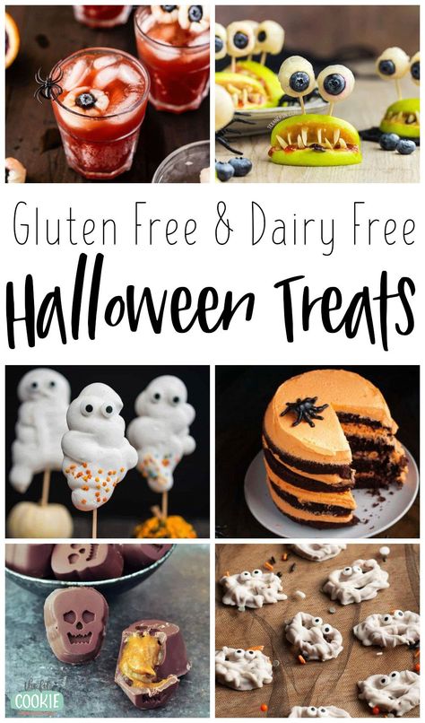 Gluten Free Dairy Free Halloween Treats, Dairy Free Party Food, Dairy Free Halloween Dessert, Gluten Free Halloween Snacks, Dairy Free Halloween Recipes, Paleo Halloween Treats, Gluten Free Halloween Desserts, Dairy Free Halloween Treats, Dairy Free Halloween