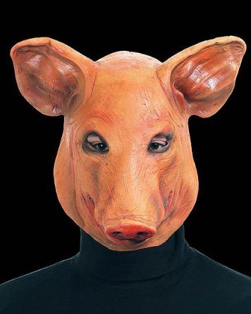 Creepy pig mask | The Squirrel Queen blog Haunted Images, Pig Mask, Alpha Werewolf, Pig Head, Pig Drawing, Pig Face, Bbq Bacon, Bacon Recipe, Paper Magic