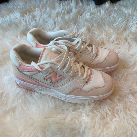 New Balance 550s In Pink Sand Size 8.5 (Women’s) Brand New, Never Worn. Only Tried On Inside. Comes From A Smoke Free Home! Open To Offers! (Original Box Not Included) New Balance Shoes 550 Pink, Shoe Collection Women, Girly Tennis Shoes, Expensive Sneakers Women, Light Pink New Balance Shoes, Cute Shoes Pink, Cute Shoes New Balance, New Balance Pink Shoes, Shoes To Get