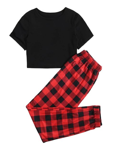 Pajama Outfit, Pajama Fashion, Cute Pjs, Cute Sleepwear, Pajama Outfits, Cute Pajama Sets, Cute Lazy Outfits, Lazy Outfits, Plaid Pajamas