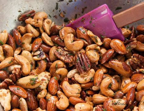 THE UNION SQUARE CAFE'S BAR NUTS - Best of BS Beer Nuts Recipe, Bar Nuts, Seasoned Nuts, Rosemary Butter, Maldon Salt, Beer Nuts, Spicy Nuts, Nut Snacks, Appetizers Easy Finger Food