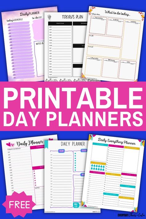 7 Free Printable Daily Planners To Organize Your Day Daily Planner Sheets Free Printable, Daily Planner Pages Printable Free, Editable Planner Templates Free, Undated Planner Printables Free, Personal Size Planner Printables Free, Day Planner Printables Free, Week Planner Ideas, Daily Routine Planner Free Printable, Planner Pages Ideas Layout