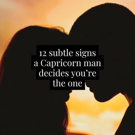 https://www.sonsofuniverse.com/whe-a-capricorn-man-decides-you-are-the-one/

#CapricornMan #Astrology #zodiacsigns #horoscopes #couplesadvice Capricorn Men In Love, Capricorn Personality, Capricorn Rising, Emotional Honesty, Capricorn And Taurus, Deep Talks, You're The One, Capricorn Man, Taurus Woman