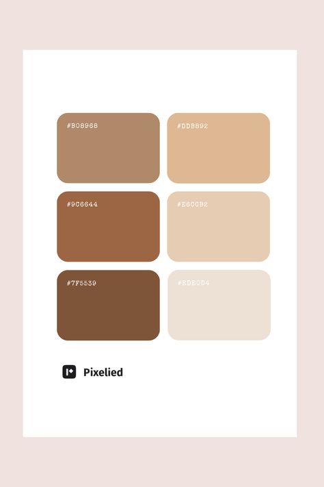 This Brown pastel palette features a warm and earthy range of tones. It transitions from light beige and sand hues to deeper browns, evoking a natural and cozy feel. Ideal for designs needing a grounded and inviting touch. Light Brown Color Palette, Warm Pastel Color Palette, Color Scheme Generator, Color Generator, Beige Color Palette, Flip Image, Pastel Color Palette, Blur Image, Pastel Color Schemes