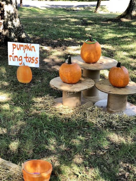 High School Fall Festival Games, Harvest School Party Ideas, Harvest Party Activities For Adults, Fall Farm Festival Ideas, Halloween On The Farm, Pumpkin Patch Games Fall Festivals, Backyard Harvest Party, At Home Fall Festival, Harvest Day Activities