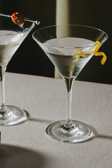 Like its gin-forward predecessor, the vodka martini cocktail recipe is endlessly customizable. Tweak the ratio of vodka to vermouth for a wet or dry martini; split the dry vermouth with sweet vermouth to make a “perfect martini” with vodka; season orange bitters and finish with a twist of lemon peel; add a splash of olive juice to make it a dirty martini—if you go for olive brine, ditch the lemon twist and garnish with fat green olives instead. Serve in a chilled martini glass or coupe. Vodka Martini With A Twist, Vodka Martini Recipe, Slow Cooker Bean Soup, Dirty Martini Recipe, Mango Vodka, Martini Recipes Vodka, David Stark, Perfect Martini, Olive Brine