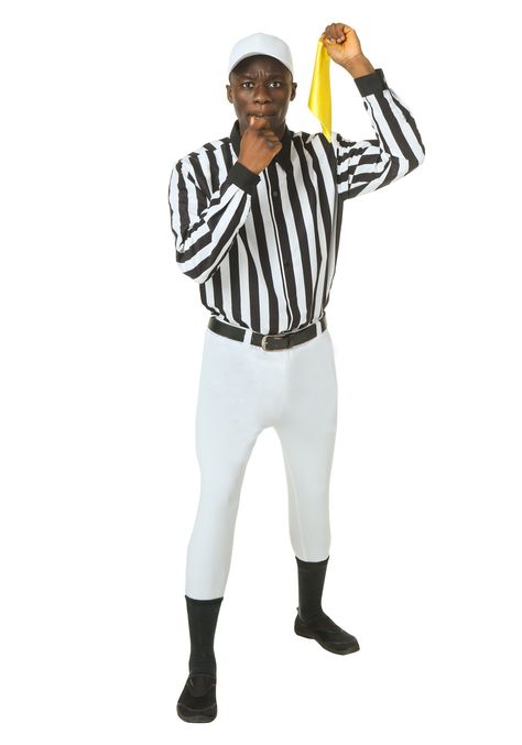 Plus Size Referee Costume 3X ** You could discover even more details at the web link of the picture. (This is an affiliate link). #halloweencostumesformen Referee Outfit, Referee Costume, Great Costume Ideas, Best Uniforms, Fun Costumes, Sports Costume, Black Halloween Dress, Plus Size Halloween Costume, White Crop Pants