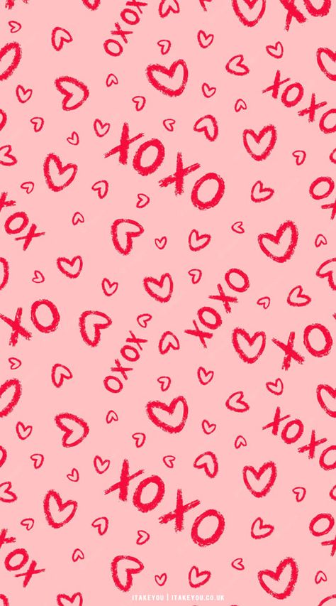 Xoxo Wallpapers, Pink Valentine Wallpaper, Preppy Valentines, Valentines Day Wallpaper, Aesthetic Valentines, Wallpaper Letter, February Wallpaper, Valentines Wallpaper Iphone, Wallpaper Iphone Aesthetic