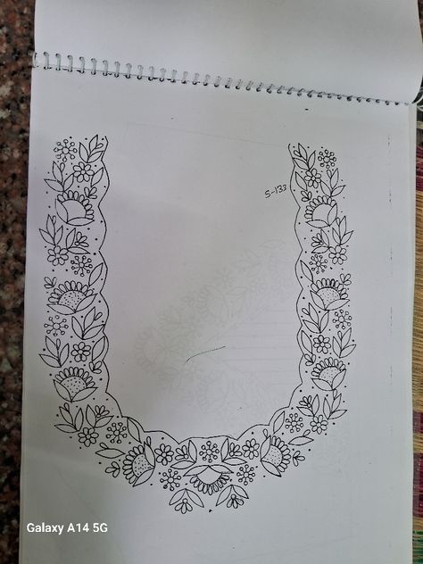 Maggam Work Tracing Paper, Aari Cut Work Blouse Designs, Tracing Paper For Aari Work, Aari Drawing Design, Aari Work Trace Paper Designs For Blouse, Aari Neck Design For Tracing, Aari Work Blouse Design Images, Aari Tracing Designs For Blouse, Tracing Designs For Aari Work