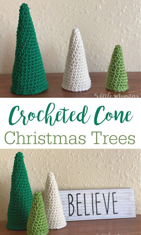 Cone Shaped Christmas Trees, Knit Decorations, Crochet Christmas Trees Free, Christmas Tree 2023, 2023 Christmas Tree, Christmas Tree Designs, Interesting Crochet, Crochet Christmas Trees Pattern, 2023 Video