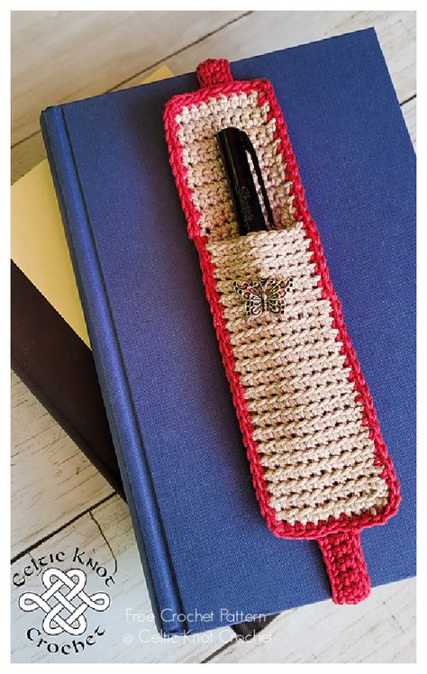 Pocket Bookmark Crochet Free Pattern - Crochet & Knitting Crochet Bookmarks Free Patterns, Easy Crochet Bookmarks, Bookmark Crochet, Crochet Bookmark Pattern, Crochet Bookmark, Bazaar Ideas, Crochet Bookmarks, Crochet Books, Needle Arts