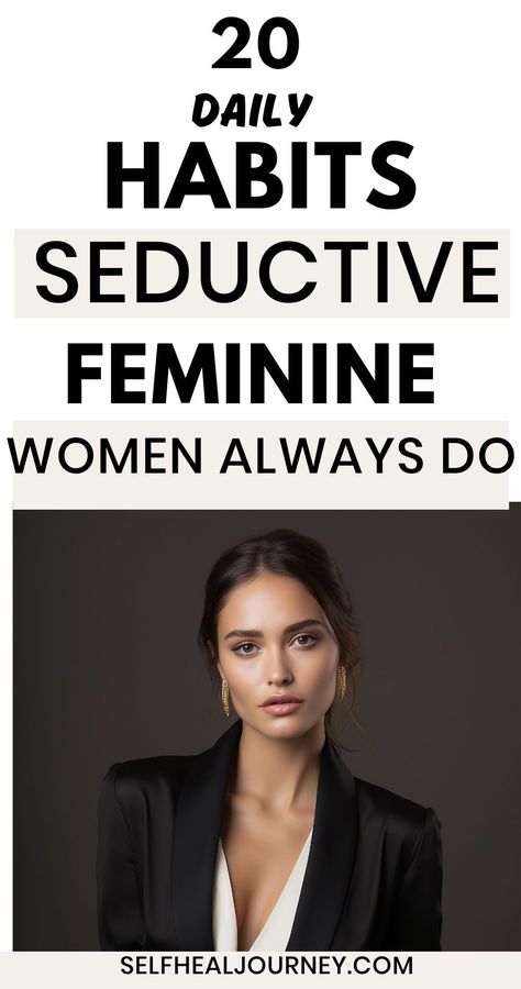 Read the empowering article to  learn how to be more feminine and confident. Yes! Make them obsessed with you! Uncover the art of seduction and charm. How To Feel More Attractive, How To Be More Feminine Black Woman, Unattainable Woman, How To Become Sexier, How To Be Hotter Woman, Dressing Sense Women, How To Be Sexier Tips, How To Feel Sexier, How To Be Hotter