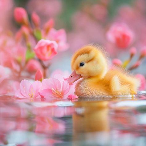 Duck Tattoos, Cute Ducklings, Spring Animals, Baby Animals Pictures, Cute Animals Images, Baby Animals Funny, Cute Animal Photos, Beautiful Nature Pictures, Sweet Animals