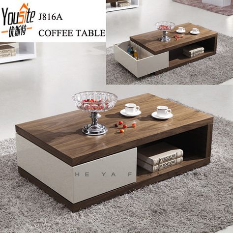 Tea Table Design Wooden, Modern Centre Table Designs, Japanese Coffee Table, Wooden Coffee Table Designs, Centre Table Design, Centre Table Living Room, Meja Sofa, Sofa Table Design, Tea Table Design