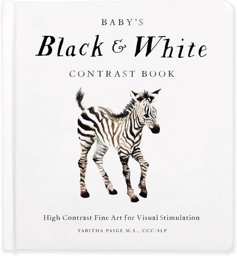 Baby's Black and White Contrast Book: High-Contrast Art for Visual Stimulation at Tummy Time : Paige, Tabitha, Paige Tate & Co.: Amazon.ca: Books Contrast Art, Black And White Contrast, Black And White Books, High Contrast Images, Shape Books, Little Library, White Books, Book Stands, Speech Language Pathologists