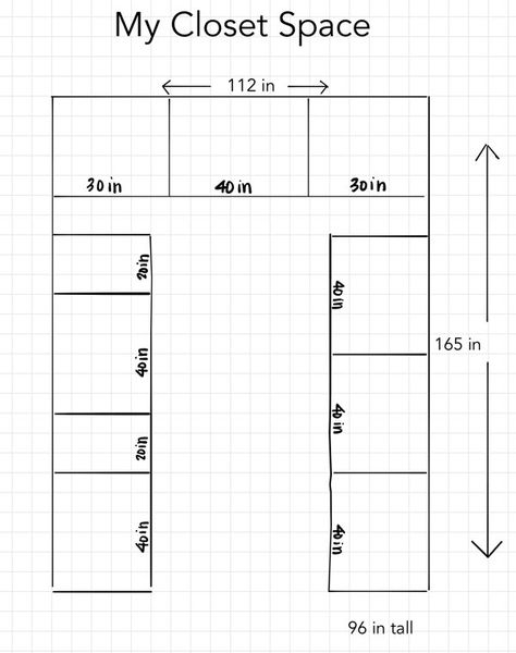 A Step-by-Step Guide: How To Plan Your IKEA PAX Closet Master Closet Wall Decor, Ikea Walkin Closet Ideas, Ikea Closets Walk In, How To Design A Walk In Closet, Ikea Pax Small Walk In Closet, His And Hers Closet Layout, Ikea Pax Closet Small Spaces, Ikea Master Closet, Walk In Closet Dimensions Layout