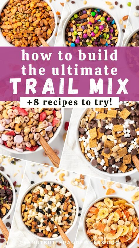 Salty Trail Mix Recipes, Snack Prep Ideas, Sweet Trail Mix, Homemade Trail Mix Recipes, Salty Trail Mix, Healthy Trail Mix Recipes, Trail Mix Snack, Trail Mix Recipe, Yogurt Covered Raisins