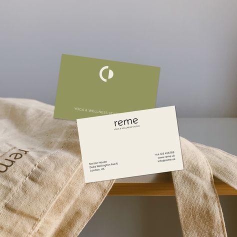 Business card designs for Reme yoga&wellness studio Instagram Business Card, Wellness Studio, Business Card Designs, Yoga Wellness, Instagram Business, May 27, Card Designs, Business Card Design, Graphic Designer