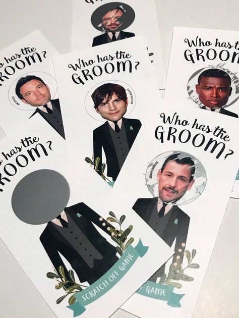 Who Has The Groom, Bridal Shower Inspo, Groom Card, Bridal Shower Planning, Bachelorette Party Planning, Bridal Bachelorette Party, Bridal Shower Diy, Bachelorette Party Games, Bridal Shower Brunch