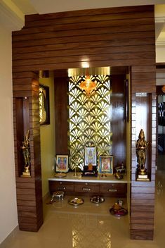 22 Temple Design ideas | pooja room door design, temple design for home, pooja room design Pooja Ghr Ideas, Pooja Room Outside Design, Pooja Room Entrance Design, Temple Background Design, Temple Background, Temple Room, Pooja Door Design, Mandir Design, Temple Design For Home