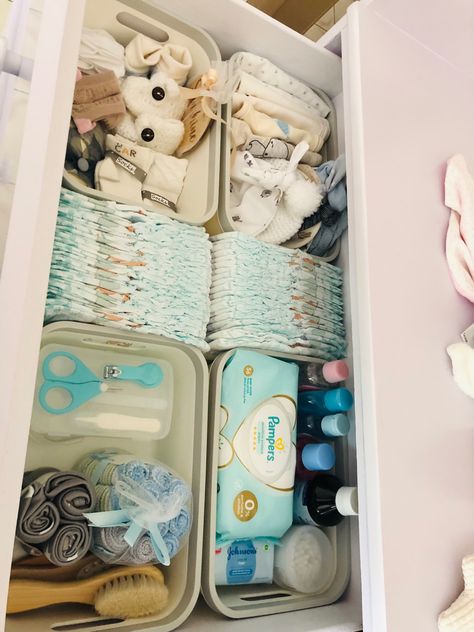 Pacifier Storage Ideas, Baby Drawer Organization, Baby Drawer, Pacifier Storage, Baby Boy Room Nursery, Nursery Organization, Drawer Organizers, Baby Boy Rooms, Shoe Lace Patterns