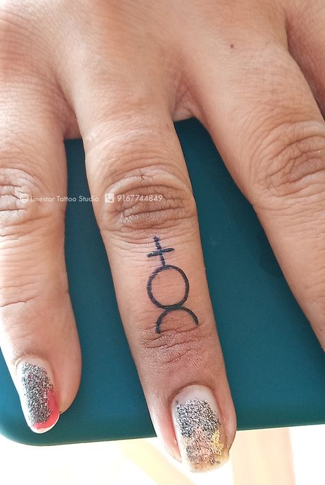 Mercury symbol Tattoo Mercury Sign Tattoo, Mercury Symbol Tattoo, Mercury Tattoo, Mercury Symbol, Gemini Tattoos, Mercury Sign, Tattoo Concepts, Gemini Tattoo, Symbol Tattoo