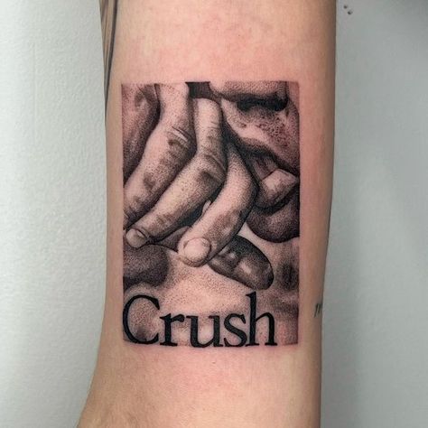 ocean on Instagram: "boy o boy i love to tattoo !! cover of crush by richard siken. if u want a fun custom like this in august or sept, hit the linkin bio 💪🏼" Richard Siken Tattoo, Crush Richard Siken, Crush Tattoo, Richard Siken, Small Girly Tattoos, Tattoo Cover, Girly Tattoos, Reading Corner, Just Go