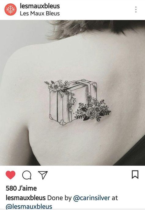 Suitcase Tattoo, Train Tattoo, Light Tattoo, Theme Tattoo, Knee Tattoo, Book Tattoo, Best Friend Tattoos, Friend Tattoos, Ankle Tattoo