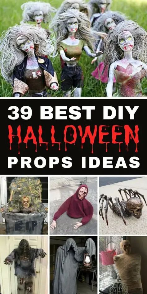 Homemade Halloween Props, Pallet Halloween Decorations, Diy Halloween Props, Halloween Yard Props, Diy Halloween Scary, Pallet Halloween, Fun Diy Halloween Decorations, Props Ideas, Scary Halloween Decorations Diy