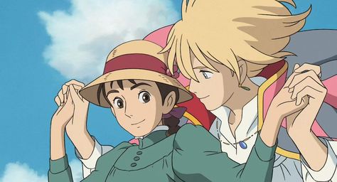 happy 20th year, howl's moving castle (2004) 🍳🥓🎇 stills taken from https://www.ghibli.jp/ Miyazaki Quotes, Howls Moving Castle Art, 하울의 움직이는 성, Personajes Studio Ghibli, Studio Ghibli Background, Arte Gif, Howl And Sophie, Studio Ghibli Characters, Ghibli Artwork