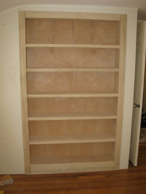 Closet To Bookshelf Conversion, Bookshelf Inside Closet, Turning A Closet Into Shelves, Closet Converted To Bookshelf, Closet Turned Bookcase, Closet Into Bookshelf, Turn Closet Into Bookshelves, Closet To Bookshelf Convert, Bookshelves In Closet