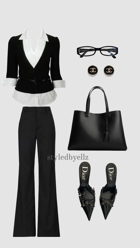 #officesiren #outfitinspo Shein Work Outfits Women, Fancy Work Outfits, Office Siren, Classic Style Outfits, Business Outfits Women, Corporate Outfits, Fashion Vocabulary, Elegantes Outfit, Professional Outfits