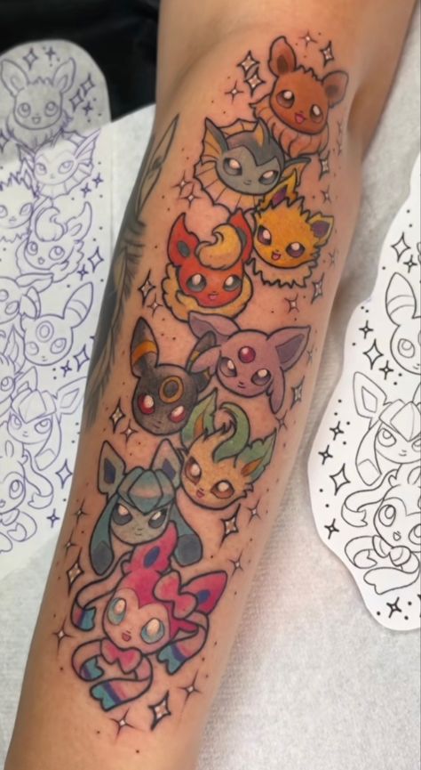 Charmander Tattoo, Nintendo Tattoo, Evolution Tattoo, Pokemon Tattoos, Small Tattoos For Women, Circle Tattoos, Pokemon Tattoo, Disney Tattoo, Cute Little Tattoos