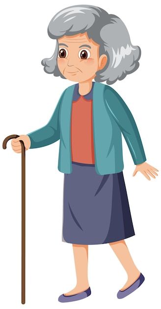 Elderly woman holding crane | Premium Vector #Freepik #vector #cartoon-drawing #cartoon-svg #old-character #character-art Grand Mother Cartoon, Old Woman Character Design, Old Woman Cartoon, Old Woman Drawing, Old Lady Pics, Old Lady Cartoon, Drawing Stand, Lady Cartoon, Family Activities Preschool