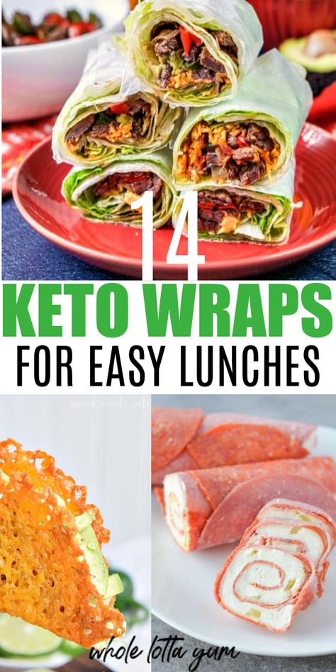 Meat Wraps, Low Carb Lettuce Wraps, Keto Wraps, Ideas Para La Cena, Keto Tortilla, Cheese Wraps, Salat Wraps, Tortilla Recipes, Tartiflette Recipe