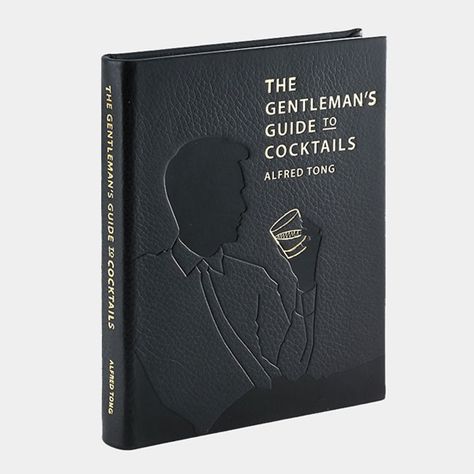 ‘The Gentleman’s Guide to Cocktails’ Bound by Hand in Traditional Leather | Cool Material Alcoholic Tea, Cocktail Recipe Book, Gentlemans Guide, Cocktail Book, Leather Books, Fun Cocktails, Cocktail Recipe, Graphic Image, Recipe Book